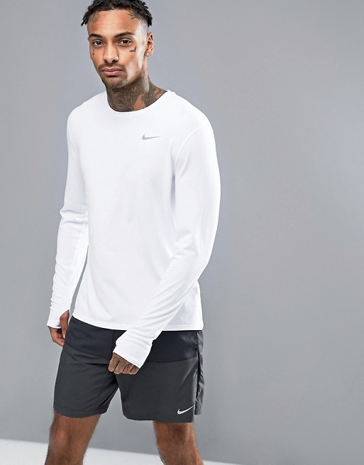 Nike Running | Nike Running Dri-FIT Contour Long Sleeve T-Shirt In ...