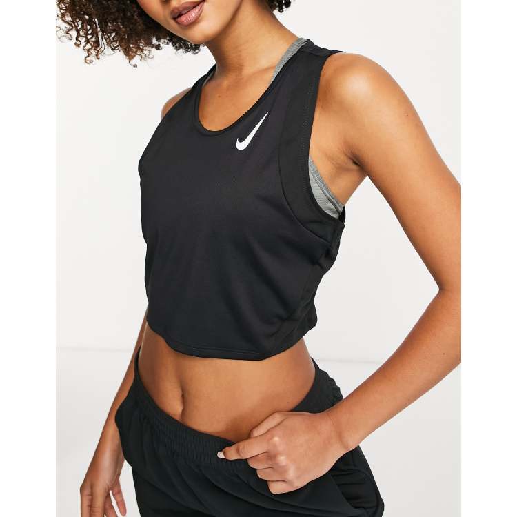 Nike running crop top online