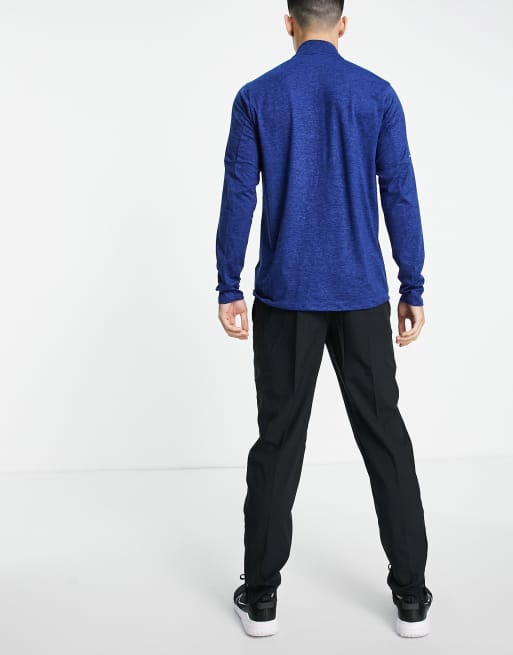 Nike Running Dri-FIT Element quarter zip top in blue | ASOS
