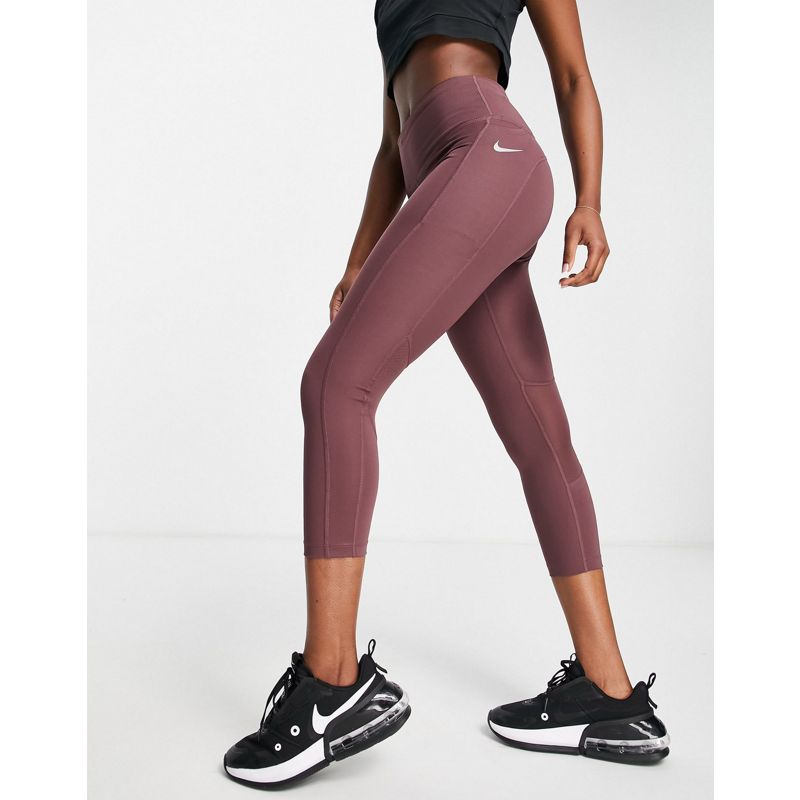 X8ZsP Activewear Nike Running - Dri-Fit Fast - Leggings corti viola al polpaccio