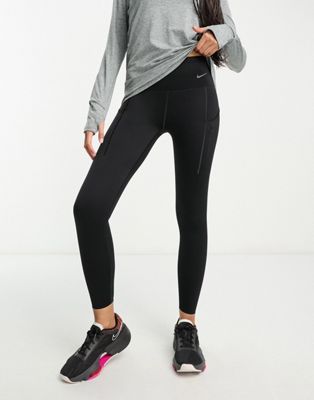 Nike Running Dri-Fit Go 7/8 leggings in black