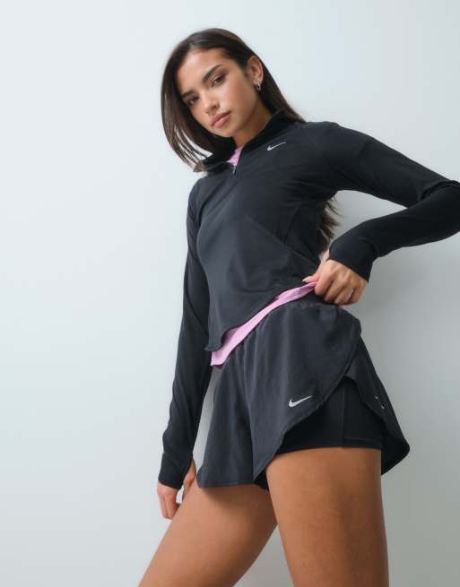 Nike Running Dri-FIT højtaljede 2-i-1-shorts i sort, 4 af 5