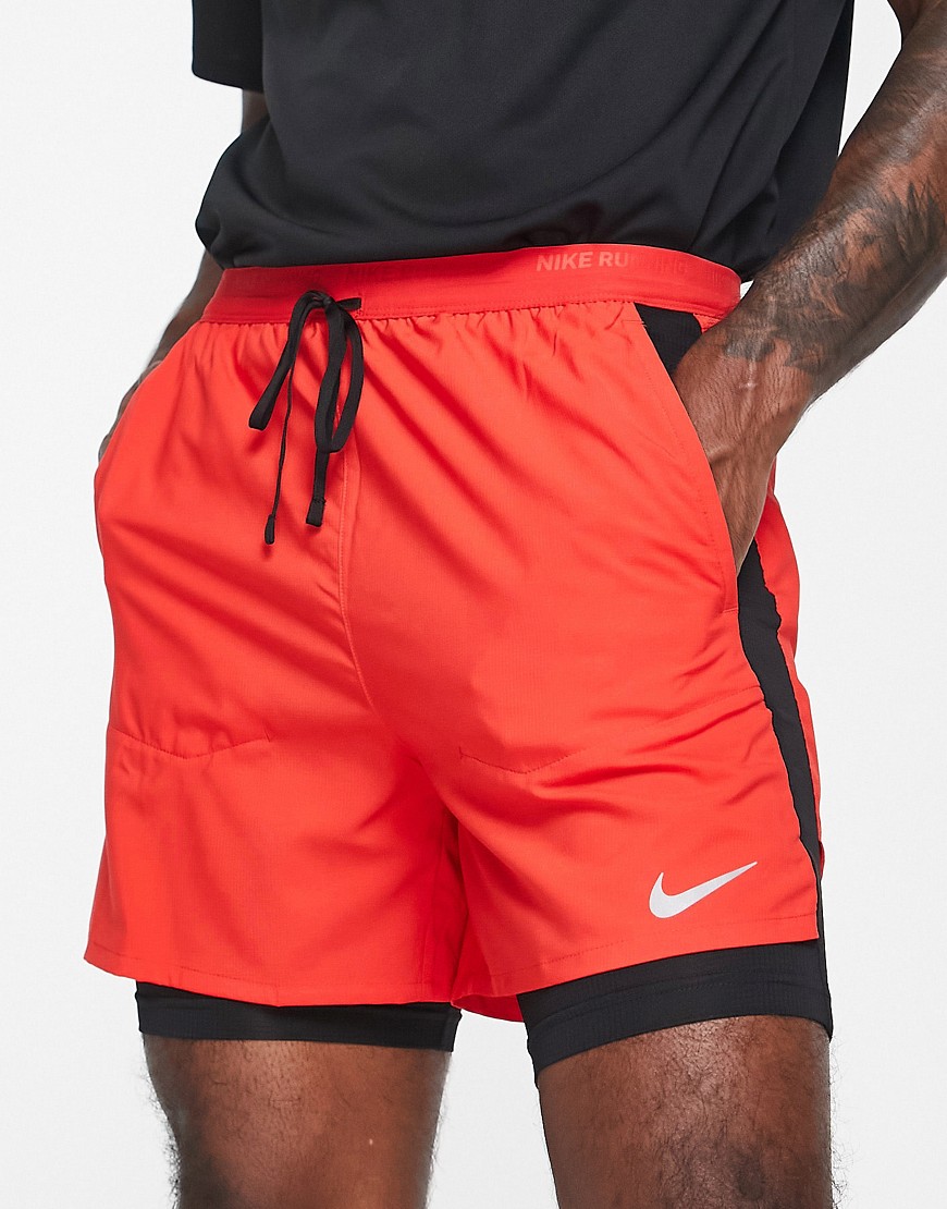 Nike Running Dri-FIT hybrid short in red