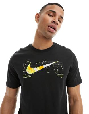  Nike Running Dri-FIT IYKYK logo t-shirt in black