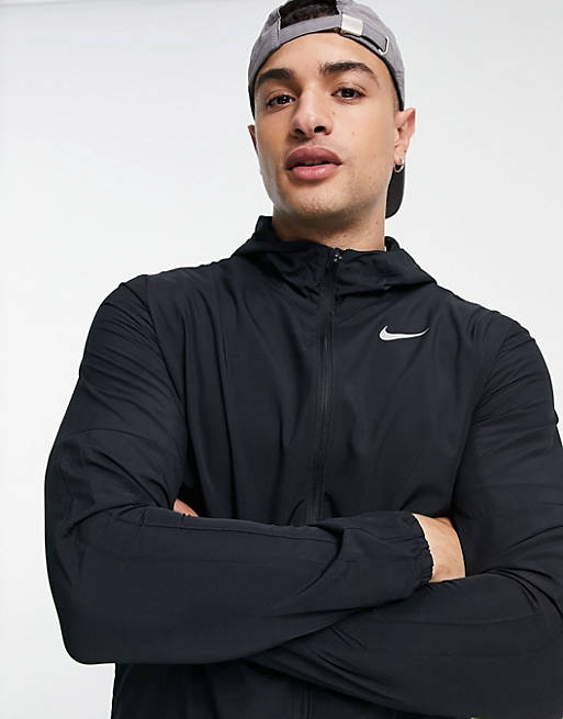 Nike Running Dri-FIT jacket in black | ASOS