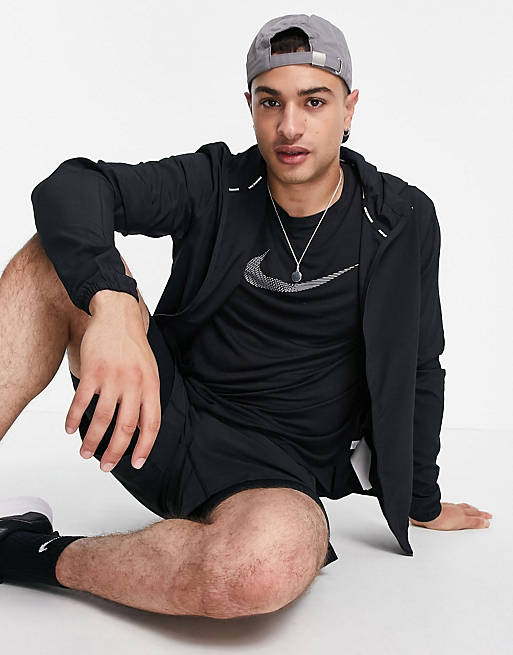 Nike Running Dri-Fit Jacket In Black | Asos