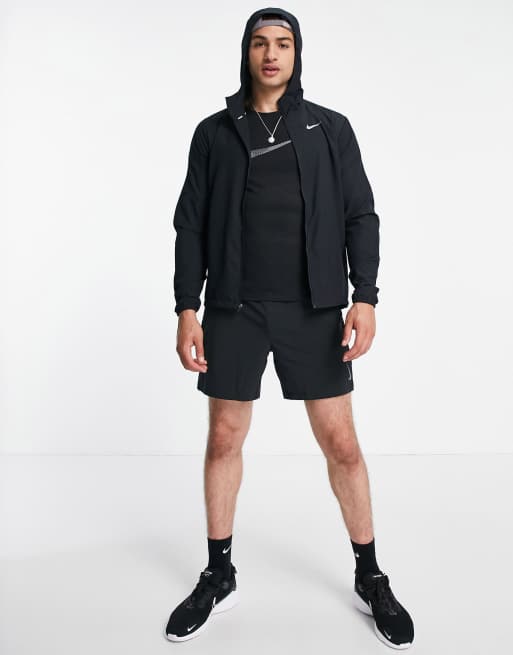 Black nike dri fit hot sale jacket