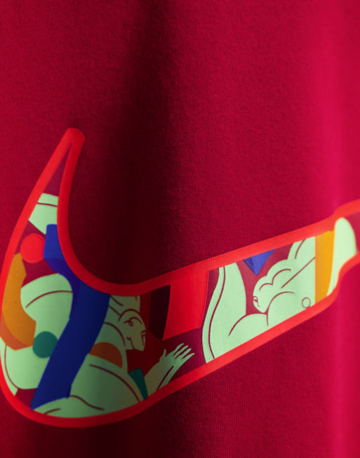 Nike Running - Dri-FIT - Kelly Anna A.I.R.1 - T-shirt in rood, 3 van 4
