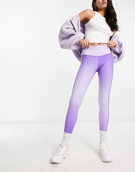 Nike Running – Dri-FIT – Leggings in Lila mit 7/8-Länge und mittelhohem Bund, 3 von 4