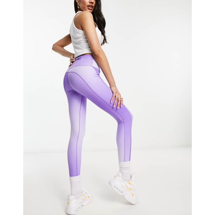 Nike Running Dri-Fit mid-rise 7/8 length leggings in purple