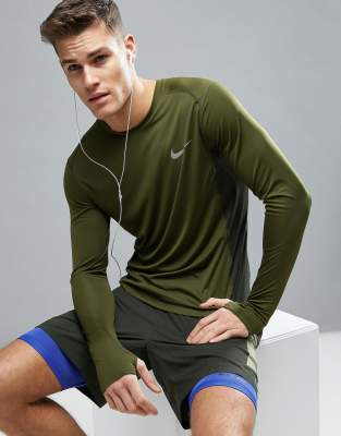 nike dri fit miler long sleeve