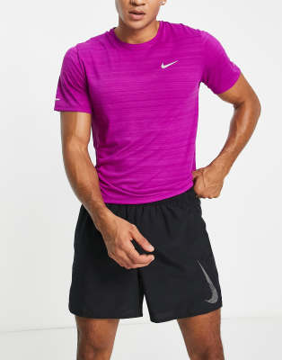 Nike Running Dri-FIT Miler t-shirt in purple