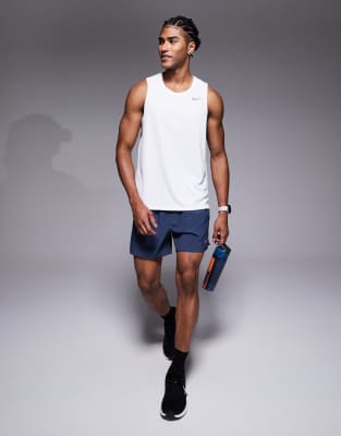 Nike Dri-fit Miler Tank In White