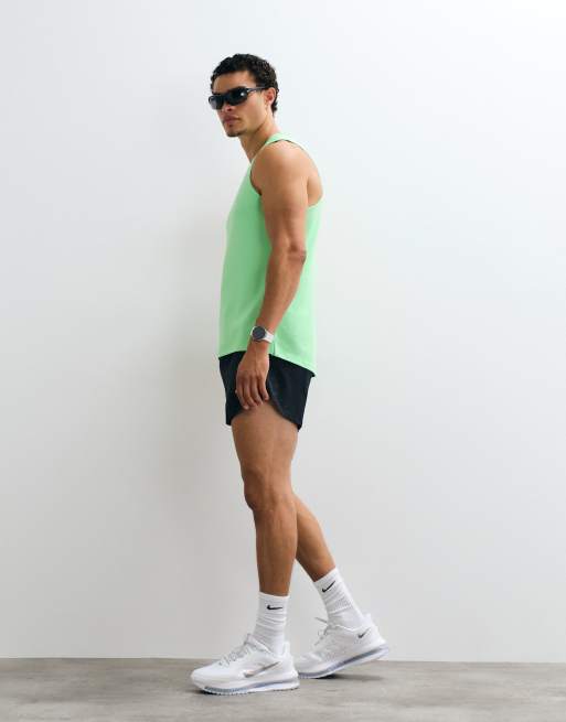 Nike Running Dri-FIT Miler tank top in green, 5 of 5