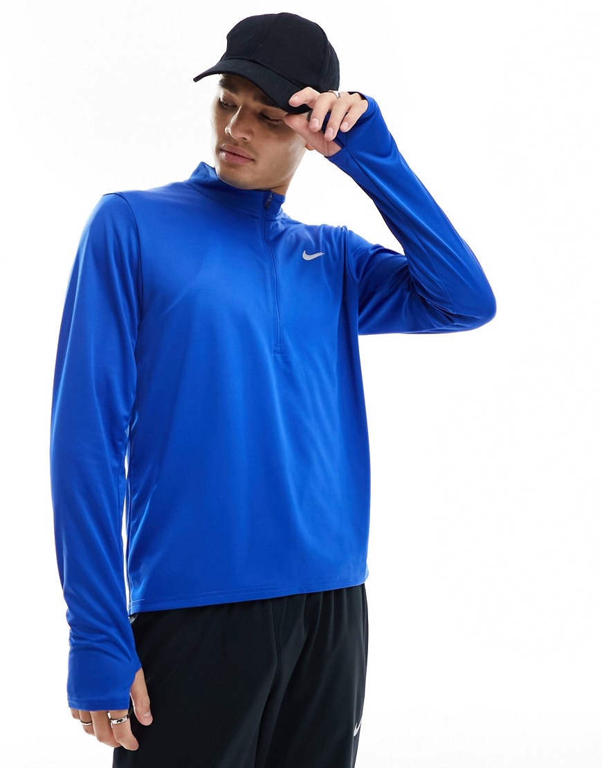 Nike Running Dri-Fit Pacer half zip top in game royal-Blue