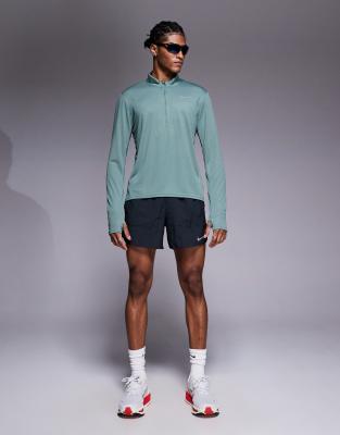 Nike Dri-fit Pacer Long Sleeve Top In Brown
