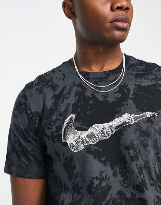 Melodioso Instrumento detrás Nike Running Dri-FIT printed t-shirt in black | ASOS