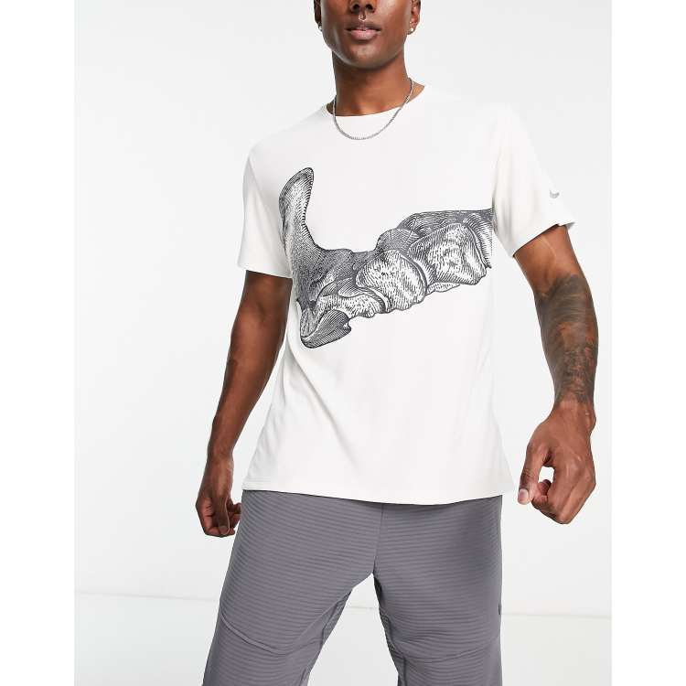 ★ Nike★ Running T-shirt M White HJ3685100 HJ3685-100 Nike Court Dri Fit Tee Shirt - White | Midwest Racquet Sports