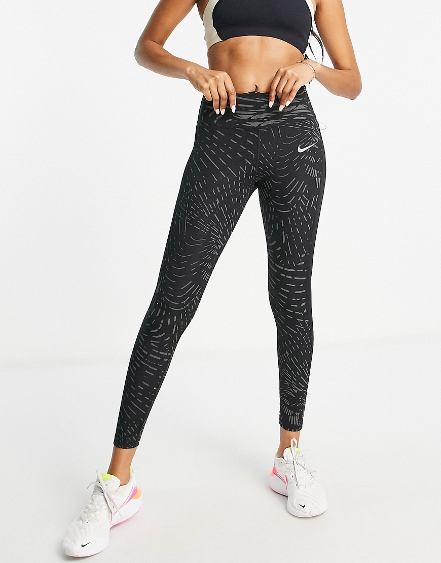 Nike Running Dri-FIT Run Division Fast reflective tights in black