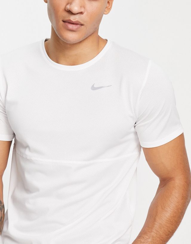 Nike Running Dri-FIT Run t-shirt in white