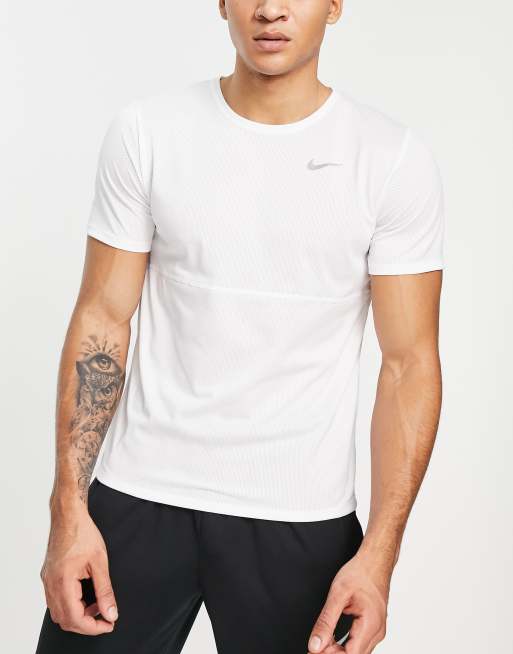 Men Running T-shirt Run Dry - White