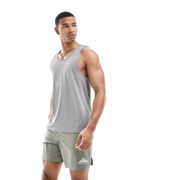 Nike Running Dri Fit Secondsunrise 7inch short in olive ASOS