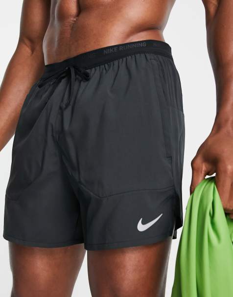 Nike Running Dri-FIT Stride 5-Inch brief-lined shorts in black - view 1