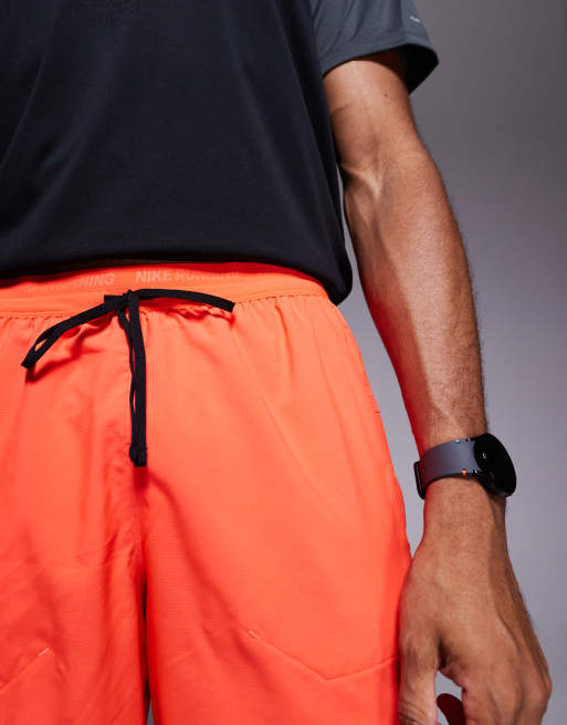 Nike Running Dri-FIT Stride 5 inch shorts in red, 2 of 5