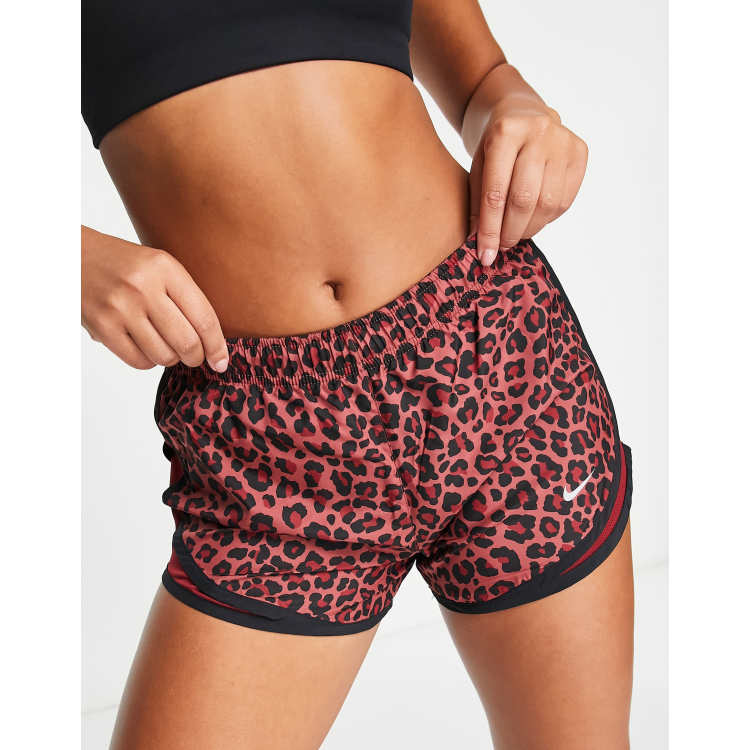 Red nike cheetah on sale print