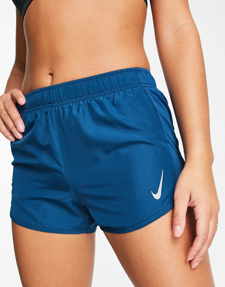 Nike Running Dri-FIT Tempo shorts in blue