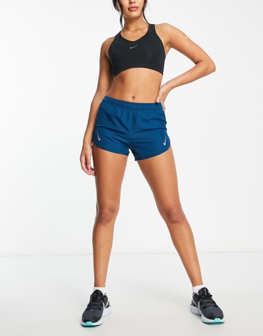 Nike Running Dri-FIT Tempo shorts in blue