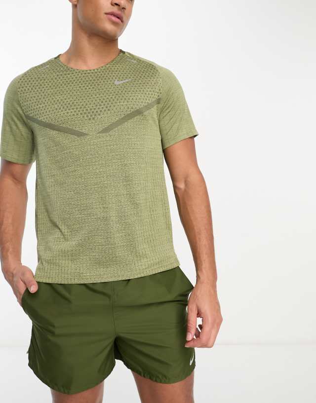 Nike Running Dri-FIT top in green