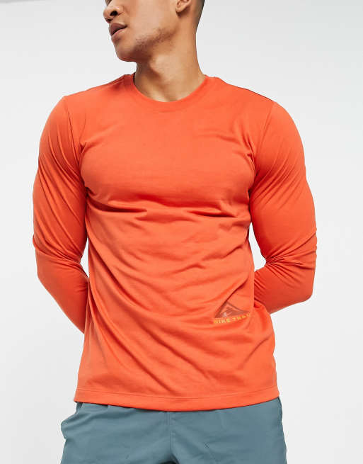 nike orange dri fit shirt