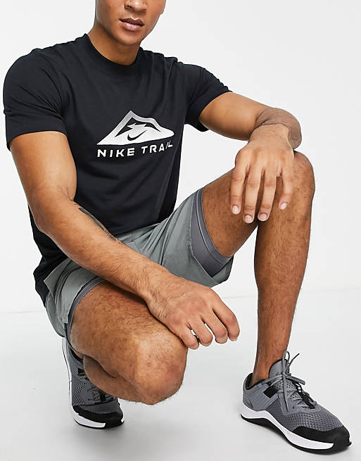 asos.com | Nike Running Dri-FIT Trail T-shirt in black