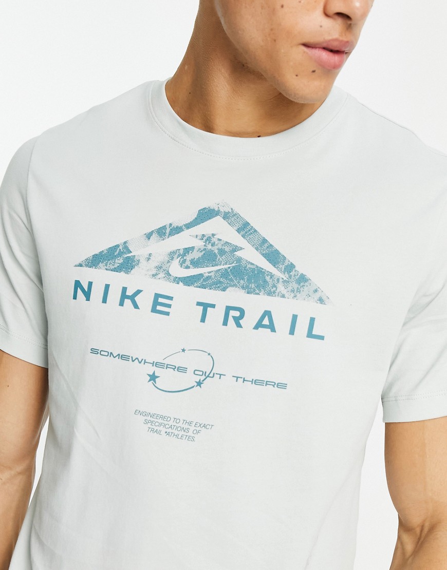 Nike Dri-fit Trail Top In Gray