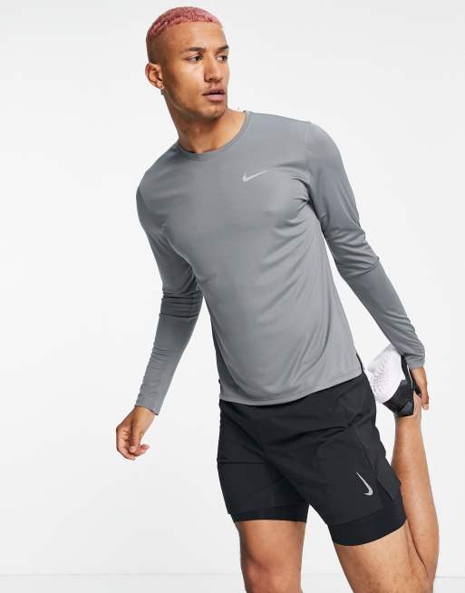 Nike Miler Men's Dri-Fit UV Long-Sleeve Running Top