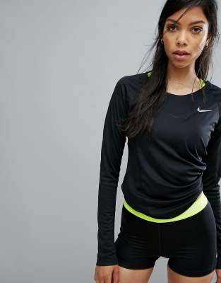 nike miler top ls