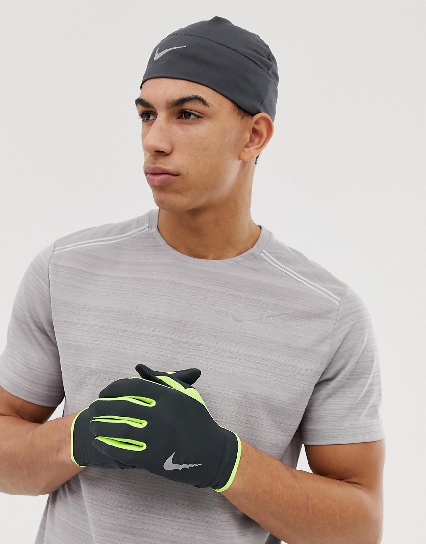 Nike Running Dry - Set cappello e quanti grigi-Grigio