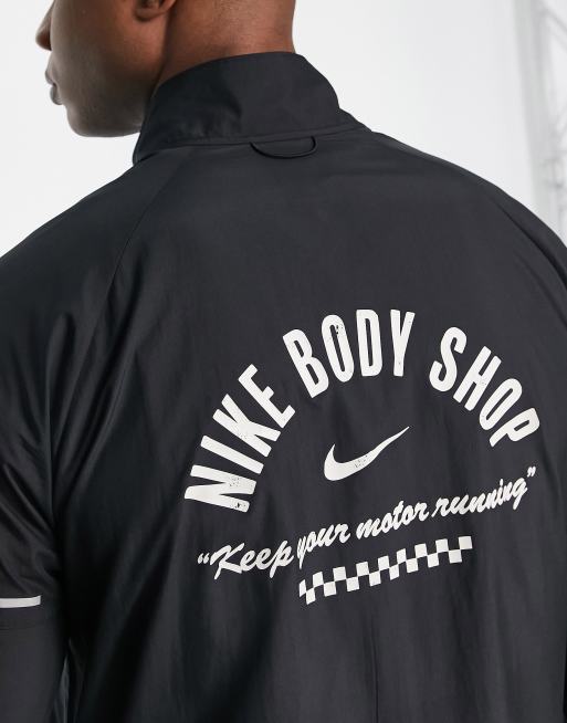 Nike windbreaker with store back print in black