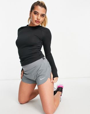 Nike Running Eclipse 3 inch shorts in grey