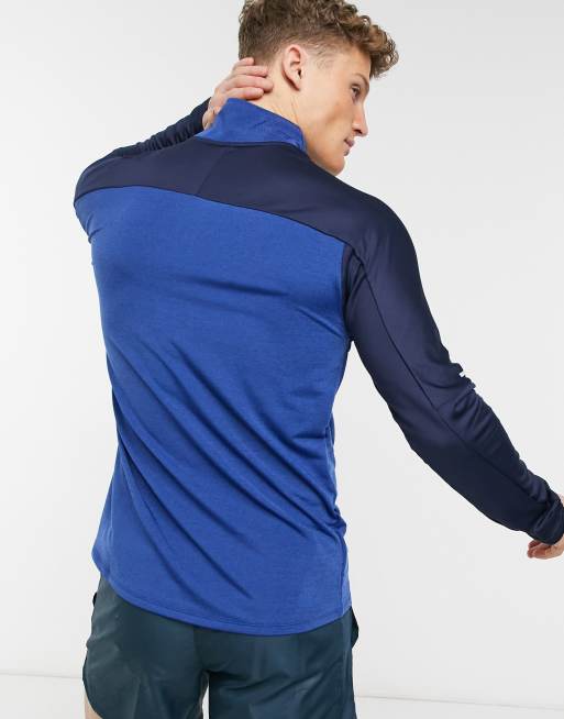 Nike Running Element 1/4 zip top in navy, 2 of 4