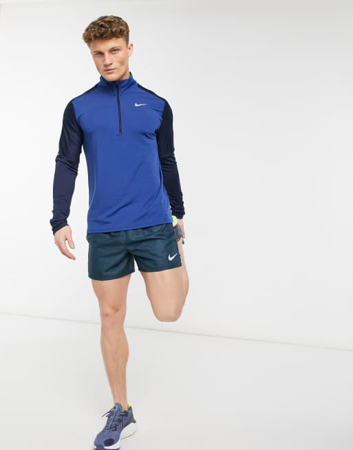 Nike Running Element 1/4 zip top in navy, 4 of 4