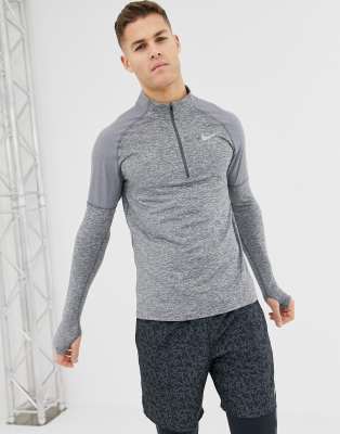 nike element half zip grey