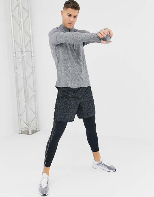 Nike Running Element 2.0 Half Zip Sweat In Grey AH8973 021