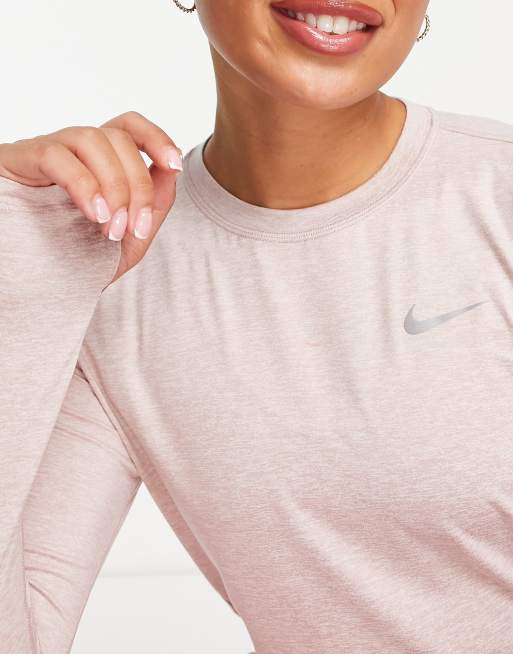 Baby pink nike store top