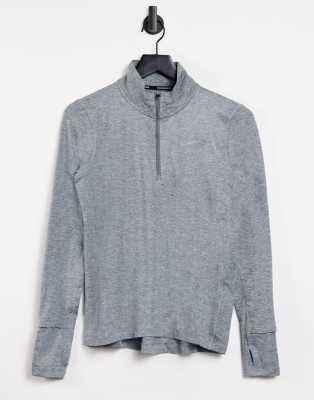 nike long sleeve fleece half zip top