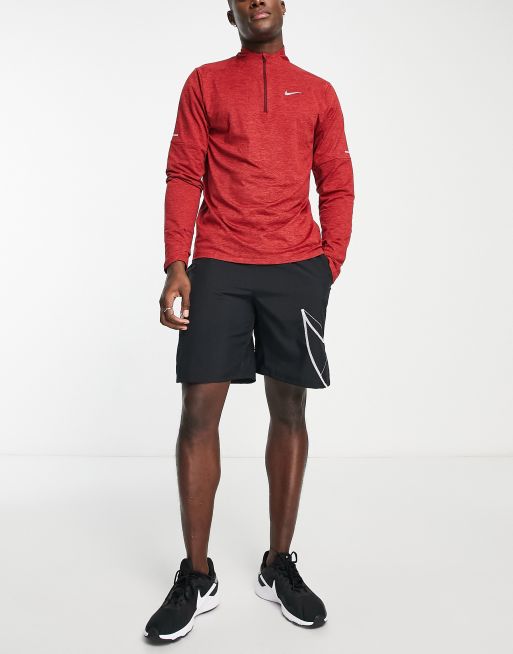 Nike element half zip sales red