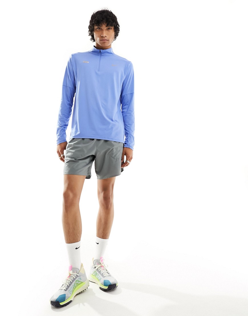 Nike Running Element Dri-FIT long sleeve in light blue