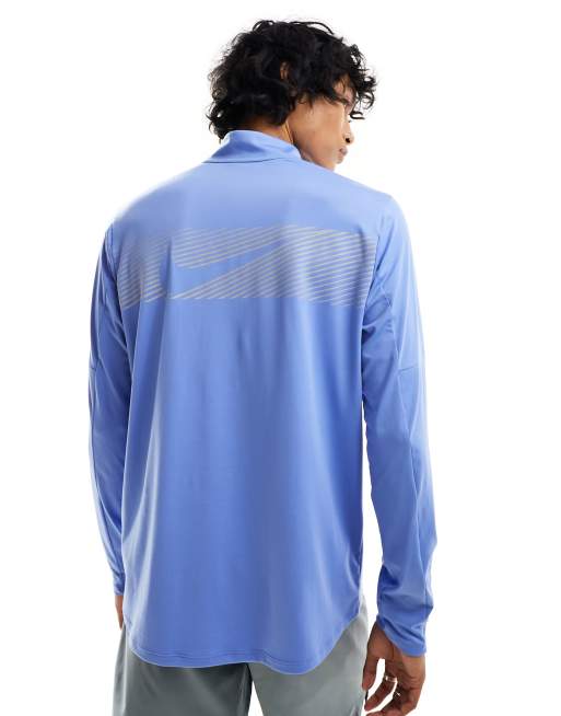 Nike Men's Waffle Flash Breathe Long Sleeve Running Top Shirt DRI-FIT