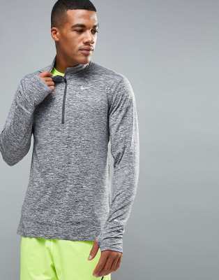 grey nike element half zip